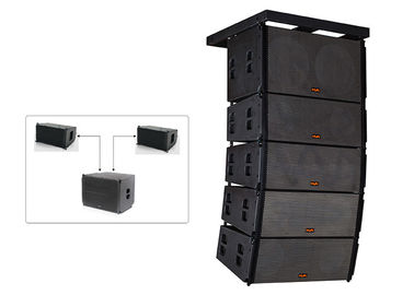 China Powered Prosound DJ Equipment 500W Mini Line Array Speaker With Black Paint supplier