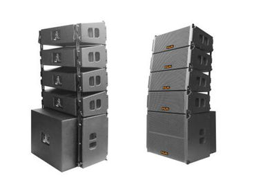 China 250 W Nightclub Sound Equipment Indoor Dual 8 Inch Line Array Speaker With Black Sand supplier