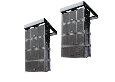 China Dual 8&quot; 500W Nightclub Sound Equipment / Outdoor Line Array Speaker box supplier