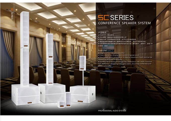 4 Inches Column Line Array Professional Audio Sound System For Shopping Mall