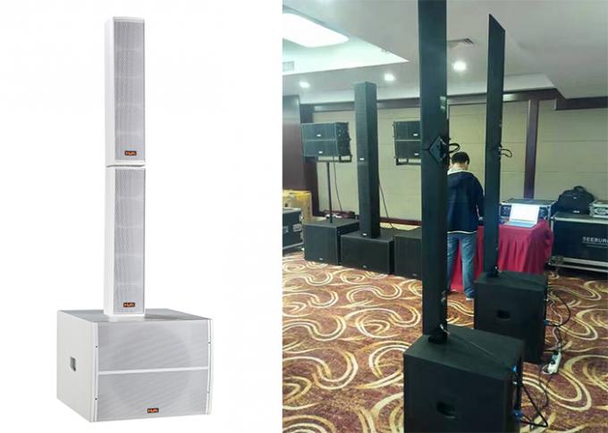 Conference Room Line Array Active Speaker White Paint 450W 8ohm