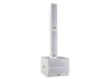 China Conference Room Line Array Active Speaker White Paint 450W 8ohm supplier