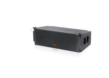 China Dual 8 Inch  600W Black Line Array Loudspeakers Systems For Indoor or Outdoor supplier