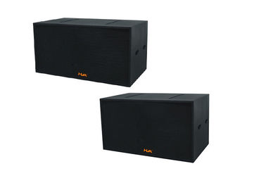 China Powered Stage Sound Equipment Dual 18 inch Subwoofer Speakers1600W RMS Black supplier