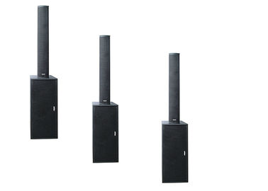 China 500W 4 X 6 Inch Portable Sound System Column Speaker With Black Paint supplier
